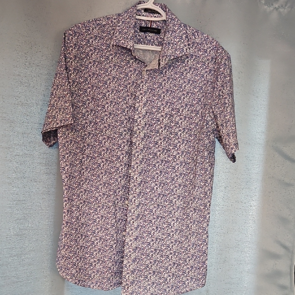 Tommy Hilfiger Men's Blue Floral Shirt